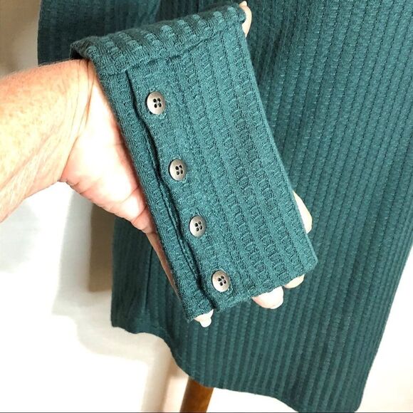 CHASER WAFFLE KNIT THERMAL LONG SLEEVE TOP - Picture 7 of 10